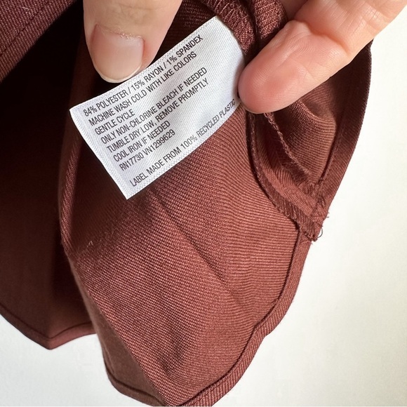 Wild Fable Brown Pleated School girl Mini Skirt sz XS - Picture 4 of 5